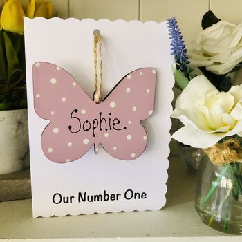 Personalised Granddaughter Sister Niece Butterfly Card, 7 of 12