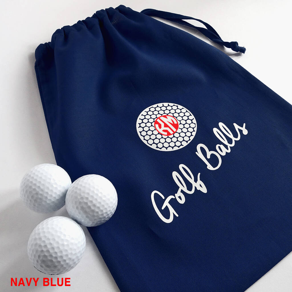 Personalised Golf Ball Bag By FROZEN FIRE