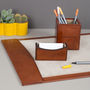 Personalised Suffolk Leather Desk Set Two Colours, thumbnail 4 of 12