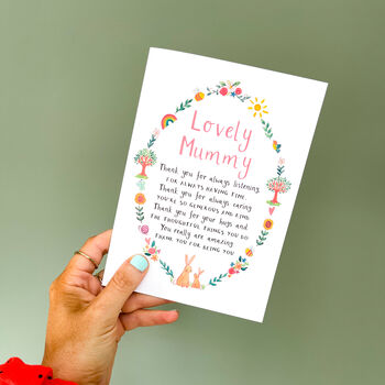 Personalised Wish For Mum Mummy Mother Card, 2 of 5