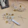 White Groom And Groomsmen Boutonniere – Wedding Corsage Set, thumbnail 2 of 6