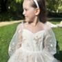 Elizabeth Ivory White Party Or Flower Girl Dress, thumbnail 5 of 6