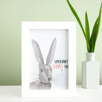 Bunny Print 'Somebunny Loves You', 2 of 4
