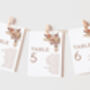 Table Plan Cards With Autumnal Florals, thumbnail 1 of 7
