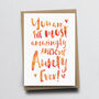 'The Most Amazingly Awesome Auntie' Greeting Card, thumbnail 2 of 3