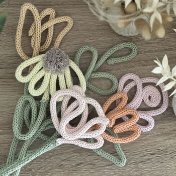 Knitted Wire Pastel Flowers, 3 of 7