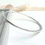 The Angel Personalised Hammered Bangle, thumbnail 4 of 5