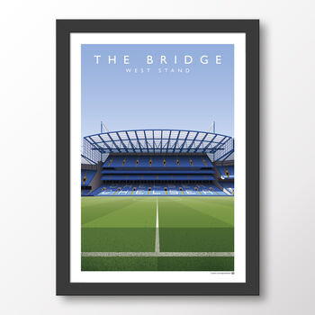 Chelsea Fc Stamford Bridge West Stand Modern Era Poster, 7 of 7