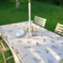 Lavender Fields Outdoor Tablecloth With Parasol Hole, thumbnail 3 of 4