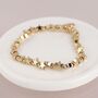 Golden Polished Stars Bead Bracelet, thumbnail 1 of 3