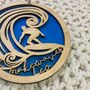 Personalised Wooden Surfboard Wall Art, thumbnail 2 of 6