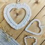 Handmade Macrame Heart Wall Hanging, Nursery Wall Decor, thumbnail 1 of 5