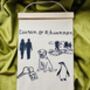 Personalised Embroidered Couples Love Story, thumbnail 6 of 8