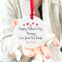 Happy Mother's Day From The Bump Ceramic Decoration, thumbnail 1 of 2