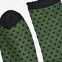 Women's Glitter Socks Khaki Black Small Polka Dots, thumbnail 4 of 5