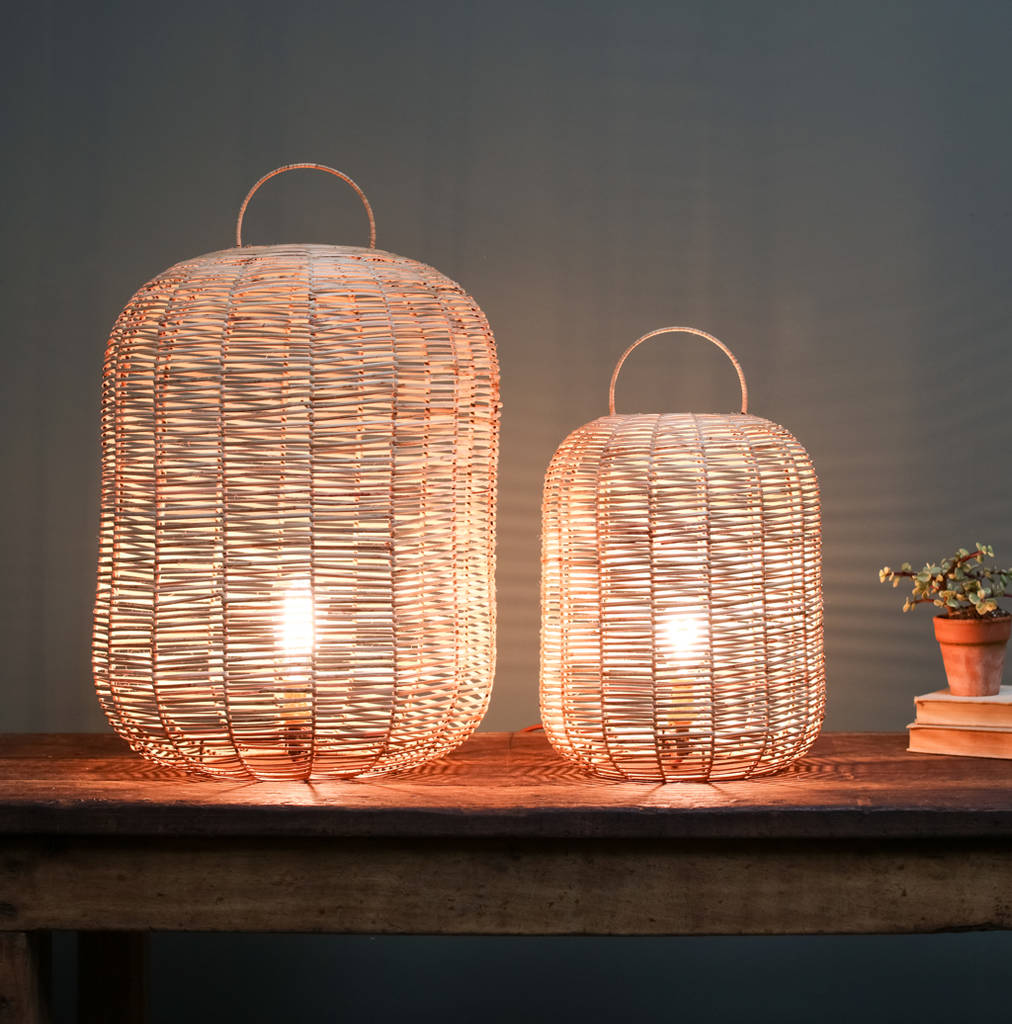 Wicker Lamp By all things Brighton beautiful