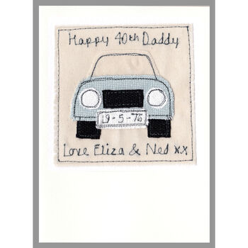 Personalised Car Birthday Card For Him, 7 of 12