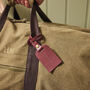 Personalised Leather Luggage Tag With Debossed Text, thumbnail 1 of 5