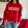 Merry Christmas Jumper With 3D Bubble Letters, thumbnail 4 of 6