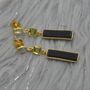 Black Onyx, Peridot, Blue Topaz Earrings, thumbnail 2 of 11