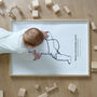 'The Hip' Personalised To Scale New Baby Print, thumbnail 5 of 6