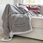Personalised Save On Your Heating Warm Grey Blanket, thumbnail 8 of 9