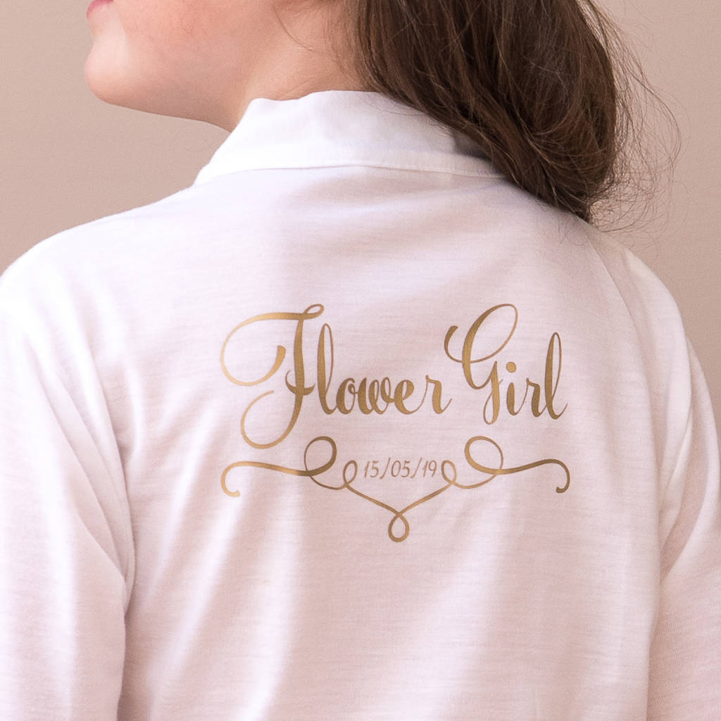 Personalised Wedding Dressing Gown For The Bride By Sparks And