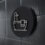 Bathroom Door Sign With Raised Bath Design, thumbnail 4 of 7