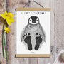 First Father's Day Baby Animal Footprint Kit, thumbnail 1 of 6