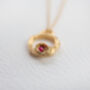 Ruby Gold Vermeil Plated Necklace July Birthstone, thumbnail 7 of 10