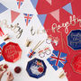 Union Jack And Gold Foiled Fun Glasses Eight Pack, thumbnail 3 of 3