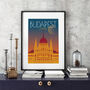 Budapest Travel Poster Art Print, thumbnail 1 of 4