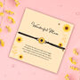 Wonderful Mum Sunflower Bracelet, thumbnail 2 of 5