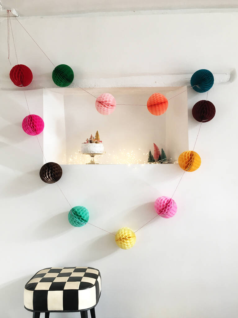 Paper Ball Garland Decoration, 1 of 5