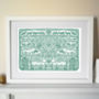 Personalised Family Tree Country Heart Print, thumbnail 1 of 5