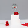 Personalised Elephant Wedding Cake Topper, thumbnail 2 of 3
