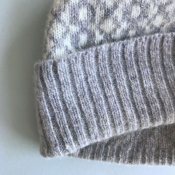 Grey Lambswool Knitted Beanie Hat, 6 of 9