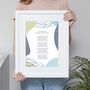 Personalised Abstract Poem Print 'Use Your Own Words', thumbnail 4 of 8