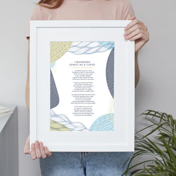 Personalised Abstract Poem Print 'Use Your Own Words', 4 of 8