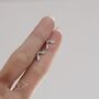 Sterling Silver Sycamore Seed Stud Earrings, thumbnail 2 of 12
