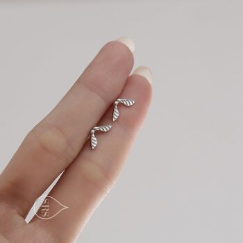 Sterling Silver Sycamore Seed Stud Earrings, 2 of 12