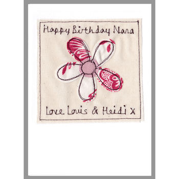 Personalised Flower Birthday Card For Her, 7 of 12