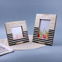 G Decor The Blackline Edit Handcrafted Horn Bone And Brass Photo Frame, thumbnail 1 of 3