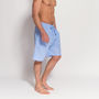 Men's Blue And White Striped Pyjama Shorts, thumbnail 3 of 3