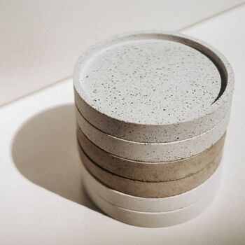 Handmade Stone Effect Round Eco Resin Coaster, 7 of 12