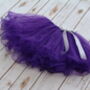 Girls Purple Party Tutu Skirt, thumbnail 3 of 4