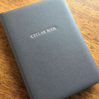 Personalised Luxury Buckram Wine Cellar Book, 2 of 11
