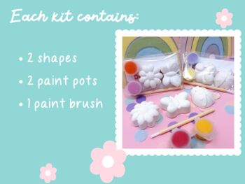 Paint Your Own Nature Shapes Craft Kit Party Bag Fillers, 4 of 4