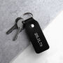 Handmade Personalised Special Date Leather Keyring, thumbnail 1 of 5
