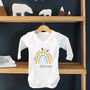 Our /My Little Miracle, Personalised Rainbow Baby Grow, thumbnail 5 of 7
